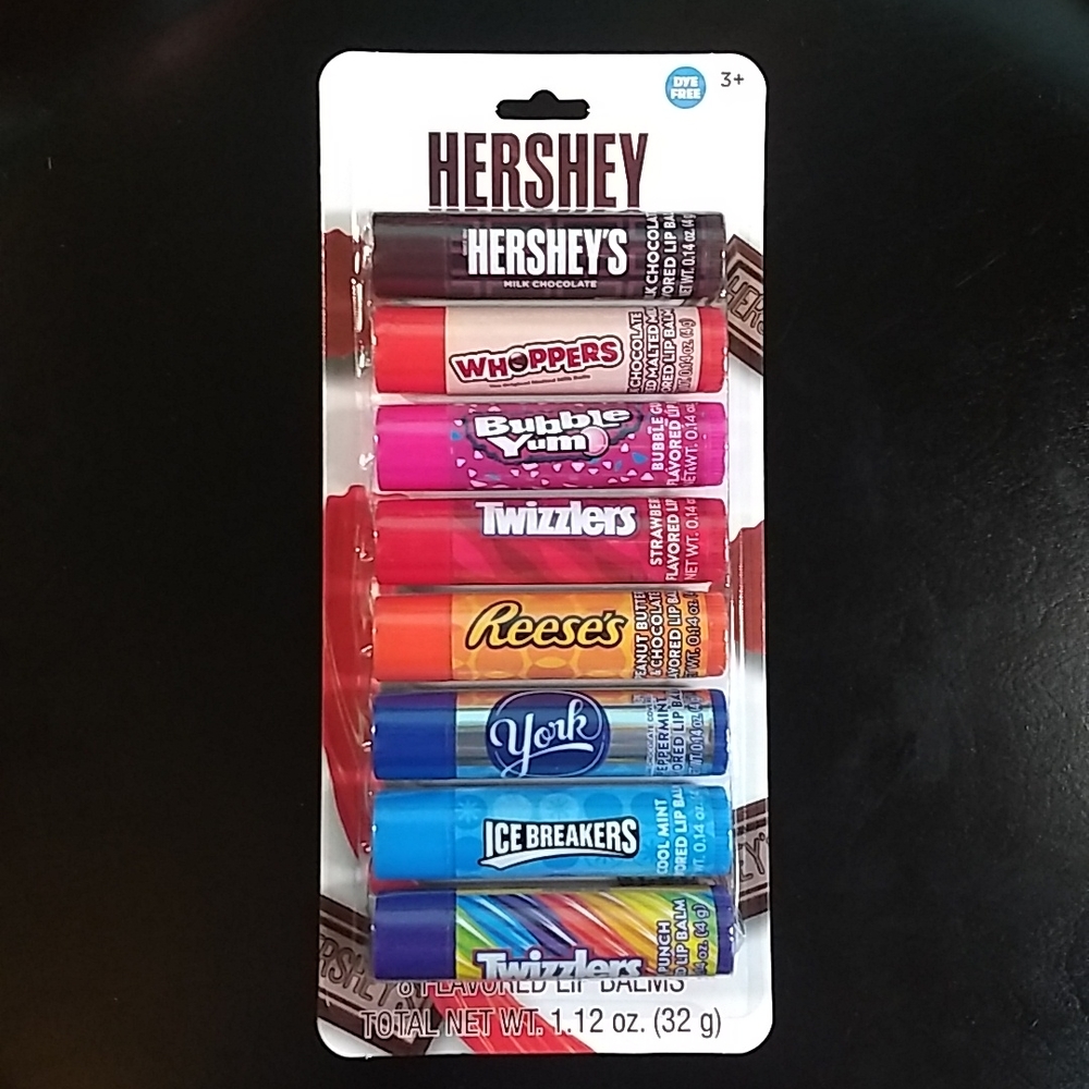 Hershey 8 pack candy flavor lip balms NWT